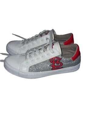 FOCO St. Louis Cardinals Glitter Sneakers – Women’s Size 8
